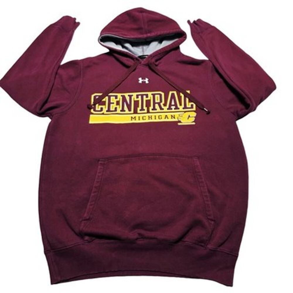 Central Michigan University Hoodie Under Armour Mens Small Loose Collegiate